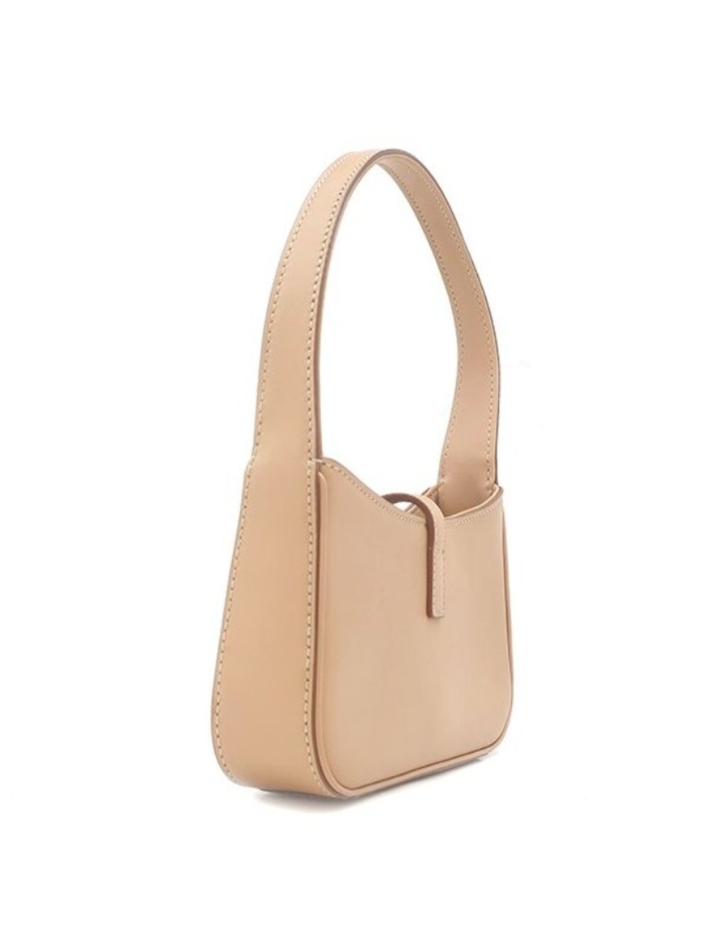 Saint Laurent Handbag le Cassette Calfskin Beige Gold le 5 a 7 Mini One Handle - Picture 2 of 10